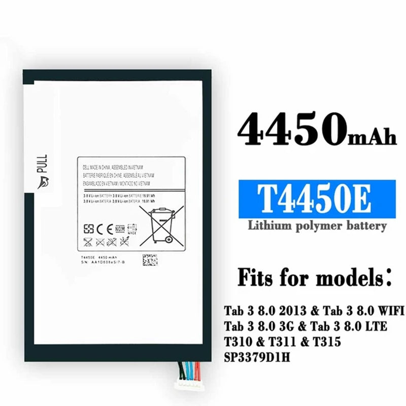 Batterie de remplacement pour tablette Samsung Tab 3 8,0 Batterie de remplacement pour tablette Samsung Tab 3 8,0